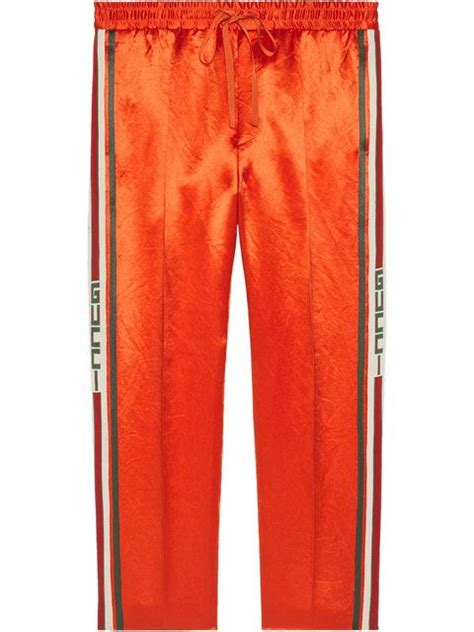 orange gucci pants